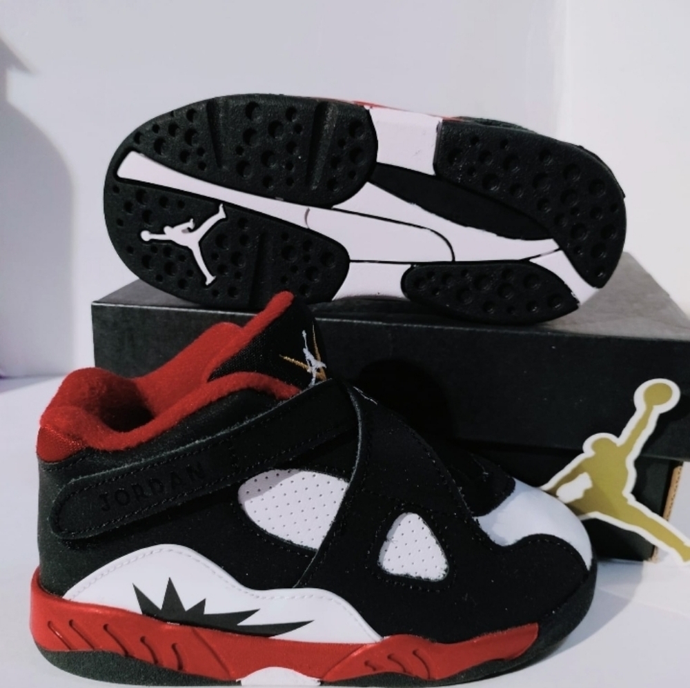 Jordan 8 Retro 'Paprika' Lifestyle Shoes Size 9 Kids Unisex - Picture 3 of 11